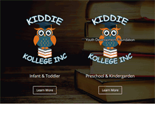 Tablet Screenshot of kiddiekollegeinc.com